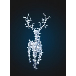 Олень светодиодный, исполнение Ажур, серия 2,8 м, динамика Олень светодиодный, исполнение Ажур, серия 2,8 м, динамика